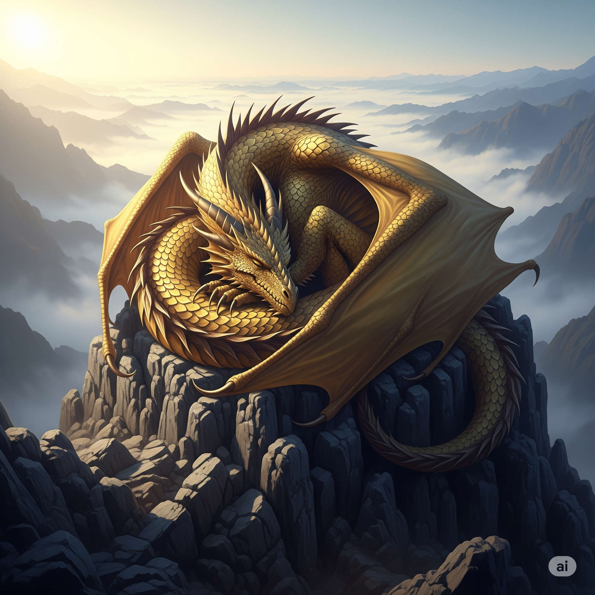 Dragon de bronze nichant