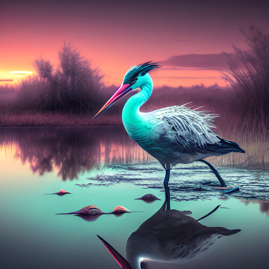 a_alien_wading_bird_in_the_swamp__ultra_detailed__best_quality__masterpiece___volumetric_lighting__bright___novelai__oil_painting__4k_wallpaper_-e2a786ff-3bc7-4235-8294-effcf7115f47