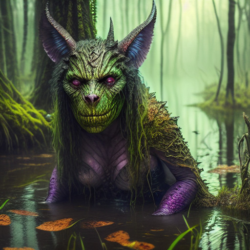 a_mutant_witch_monster_in_the_swamp__ultra_detailed__best_quality__masterpiece___volumetric_lighting__bright___novelai__oil_painting__4k_wallpaper_-d754d61e-ccb1-4e8e-95ba-aab0a5bffb90
