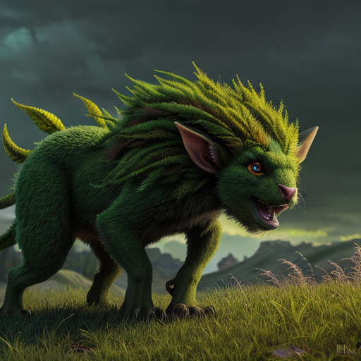 an_elven_plant_monster_runing_on_the_plain_looking_like_a_goupil__green_color_palet__masterpiece___volumetric_lighting__bright___novelai__oil-42aa93d4-7ba1-4905-94b6-dcf73b511ae1