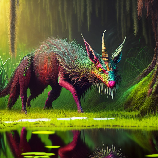 an_hideous_jabberwoky_in_the_swamp__ultra_detailed__best_quality__masterpiece___volumetric_lighting__bright___novelai__oil_painting__4k_wallpaper__aesthetic_-0571a46b-628d-4c5b-9eaf-ae8e027f3169