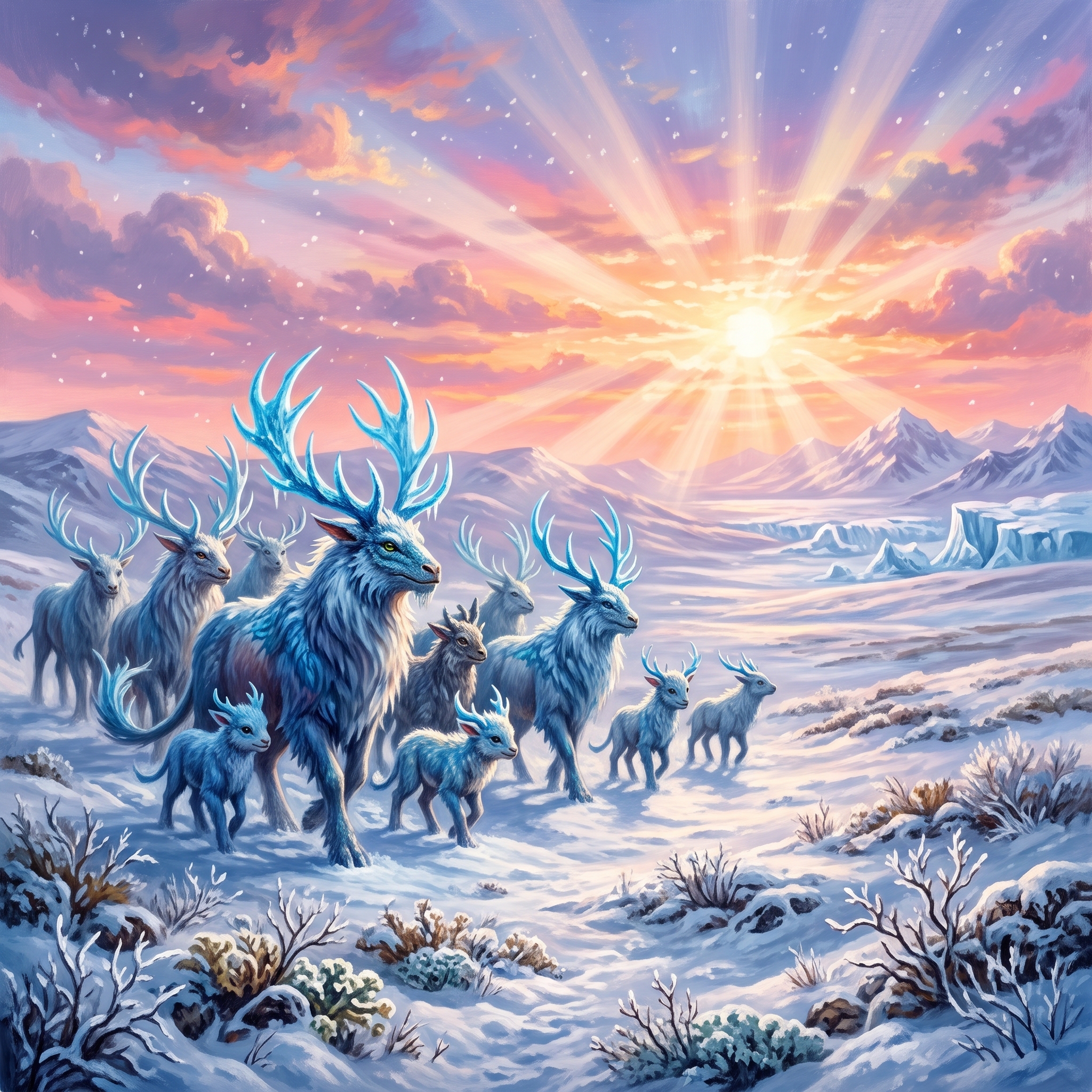 cerfs des neiges