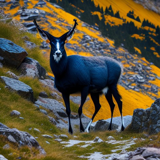 chamois bleu