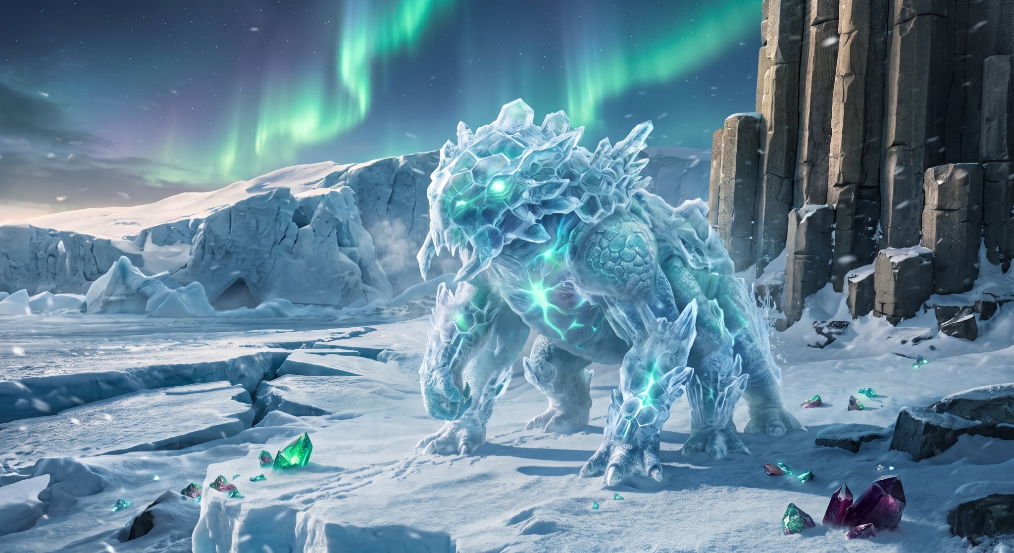 monture elementaire de glace