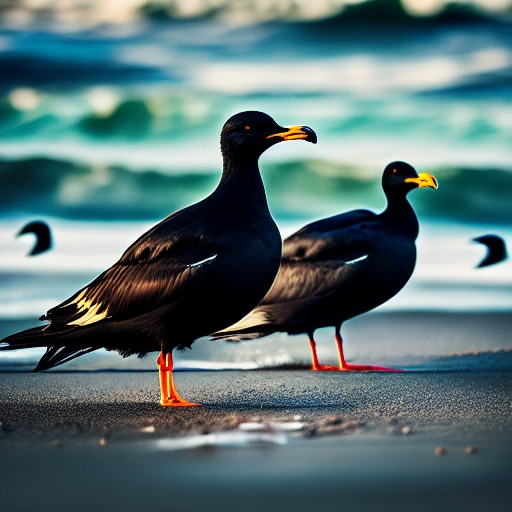 mouette noire