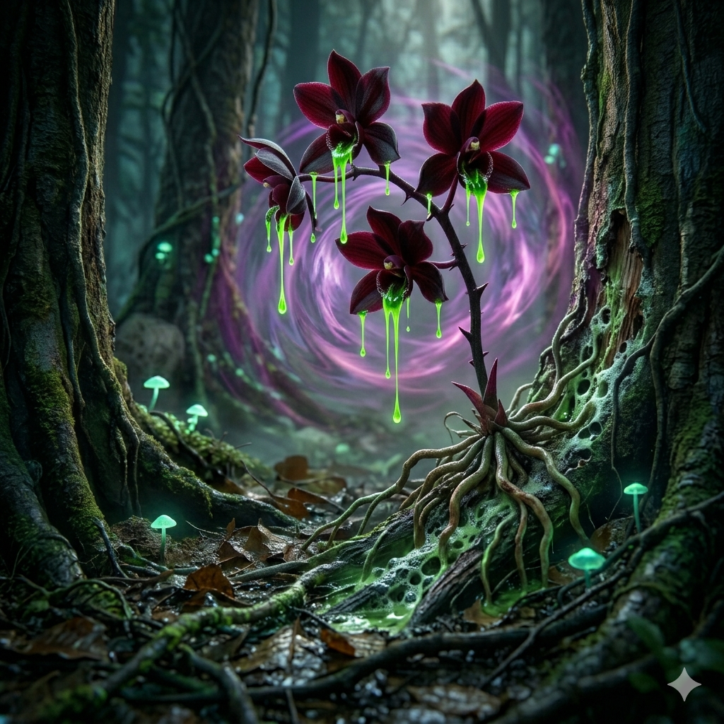 orchidée vampire