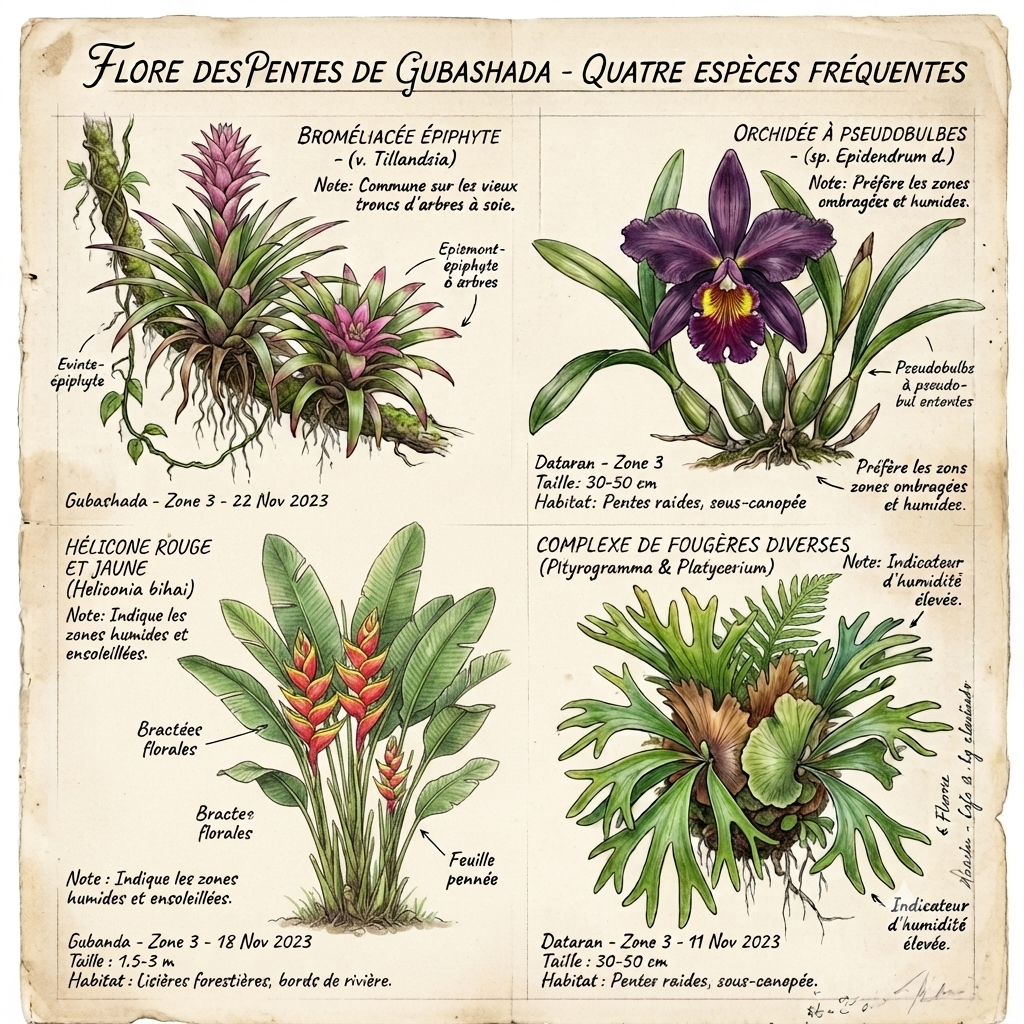 4 espèces de plantes de Gubashada